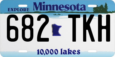 MN license plate 682TKH