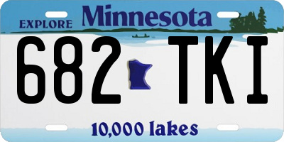MN license plate 682TKI