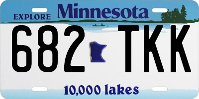 MN license plate 682TKK