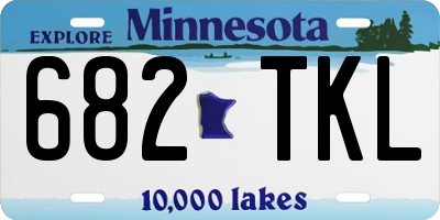 MN license plate 682TKL