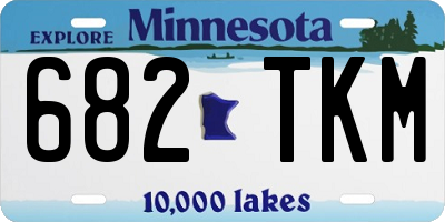 MN license plate 682TKM