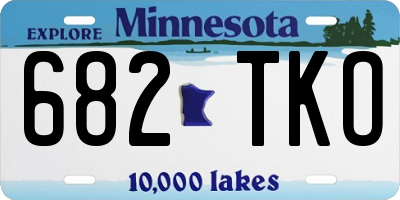 MN license plate 682TKO