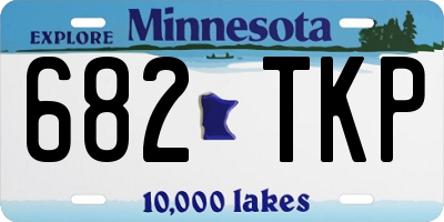 MN license plate 682TKP