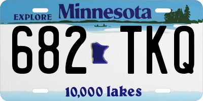 MN license plate 682TKQ