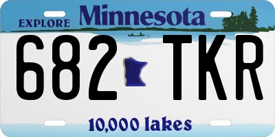 MN license plate 682TKR