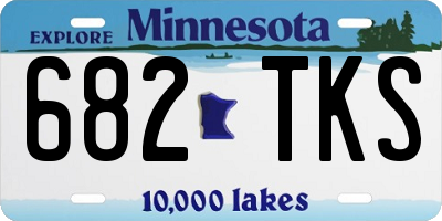 MN license plate 682TKS