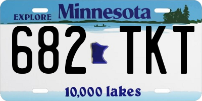 MN license plate 682TKT