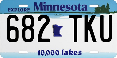 MN license plate 682TKU