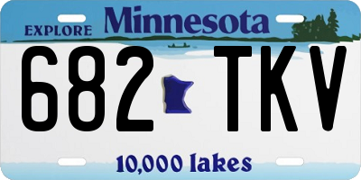 MN license plate 682TKV