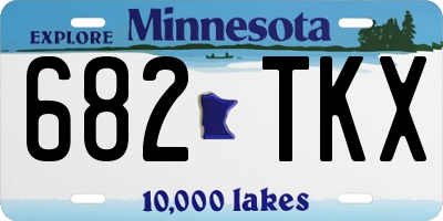 MN license plate 682TKX