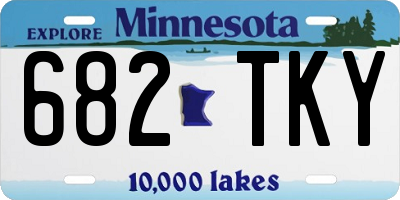 MN license plate 682TKY