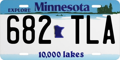 MN license plate 682TLA
