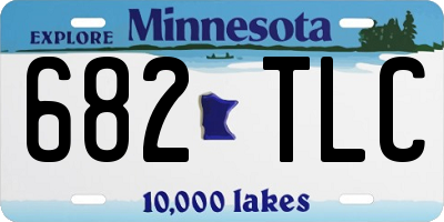 MN license plate 682TLC