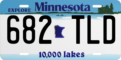 MN license plate 682TLD