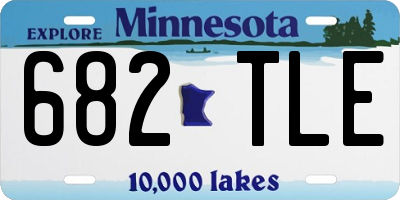 MN license plate 682TLE