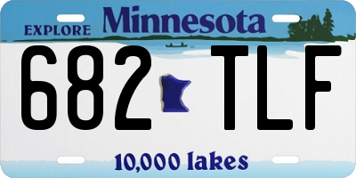 MN license plate 682TLF