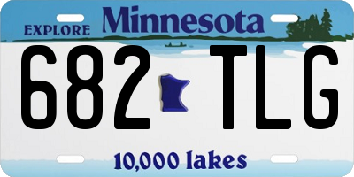 MN license plate 682TLG