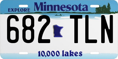 MN license plate 682TLN