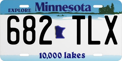MN license plate 682TLX