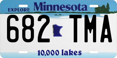 MN license plate 682TMA