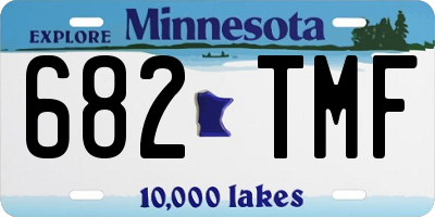 MN license plate 682TMF