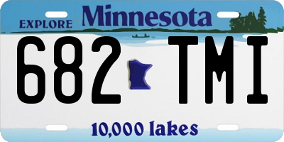 MN license plate 682TMI
