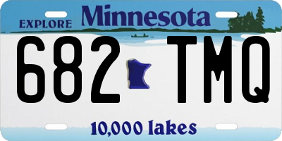 MN license plate 682TMQ