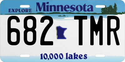 MN license plate 682TMR