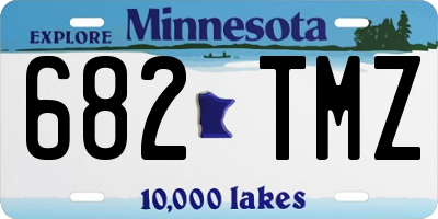 MN license plate 682TMZ