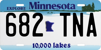 MN license plate 682TNA
