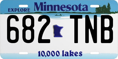 MN license plate 682TNB