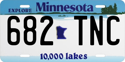 MN license plate 682TNC