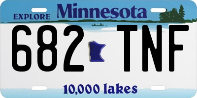 MN license plate 682TNF