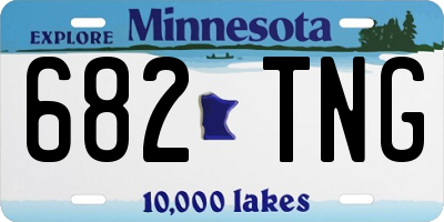 MN license plate 682TNG