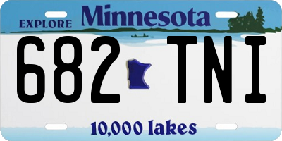 MN license plate 682TNI