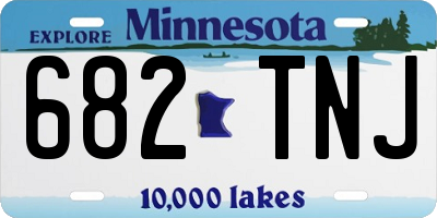 MN license plate 682TNJ