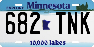 MN license plate 682TNK