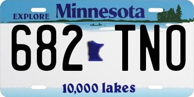 MN license plate 682TNO