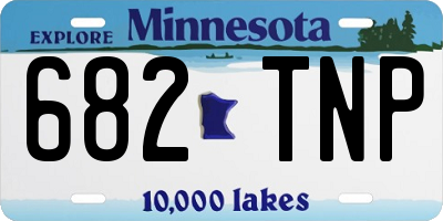 MN license plate 682TNP