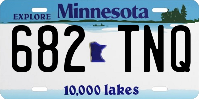 MN license plate 682TNQ