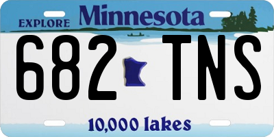 MN license plate 682TNS