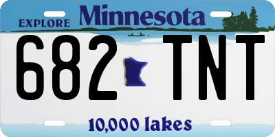 MN license plate 682TNT