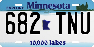 MN license plate 682TNU