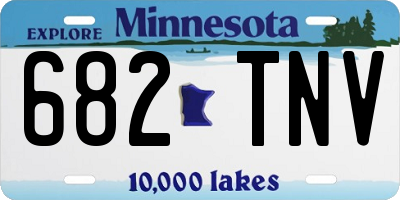 MN license plate 682TNV