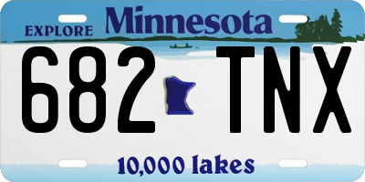 MN license plate 682TNX
