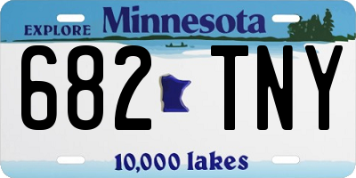 MN license plate 682TNY
