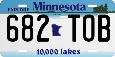 MN license plate 682TOB