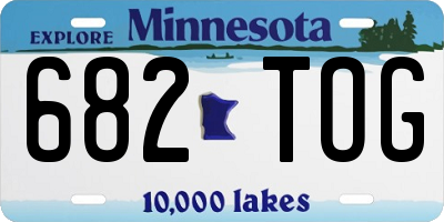 MN license plate 682TOG