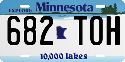 MN license plate 682TOH