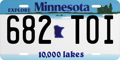 MN license plate 682TOI